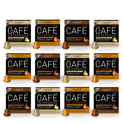 Selección Saborizados | 120 Cápsulas de Café compatibles con Nespresso®