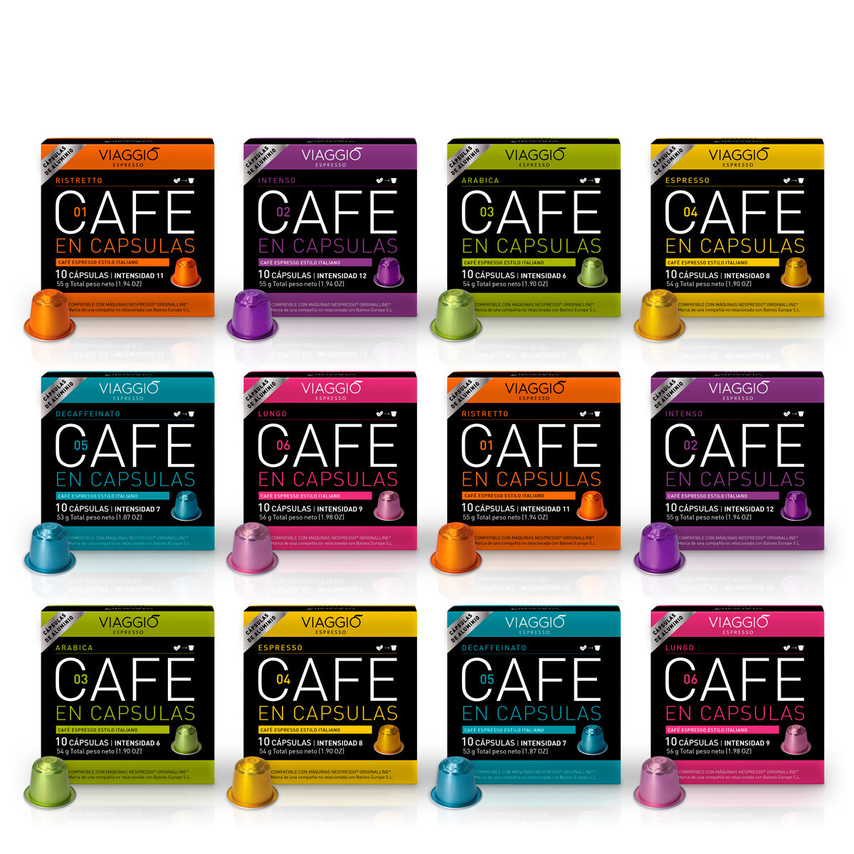 Selección Clásicos | 120 Cápsulas de Café compatibles con Nespresso® SUB