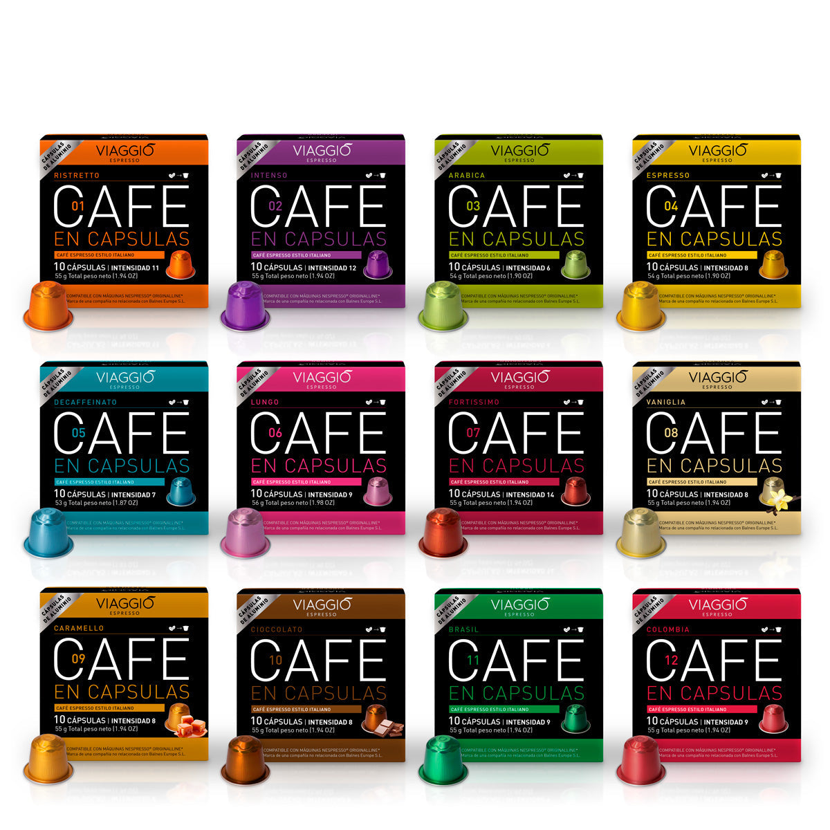 Great Collection | 120 Coffee Capsules compatible with Nespresso® SUB