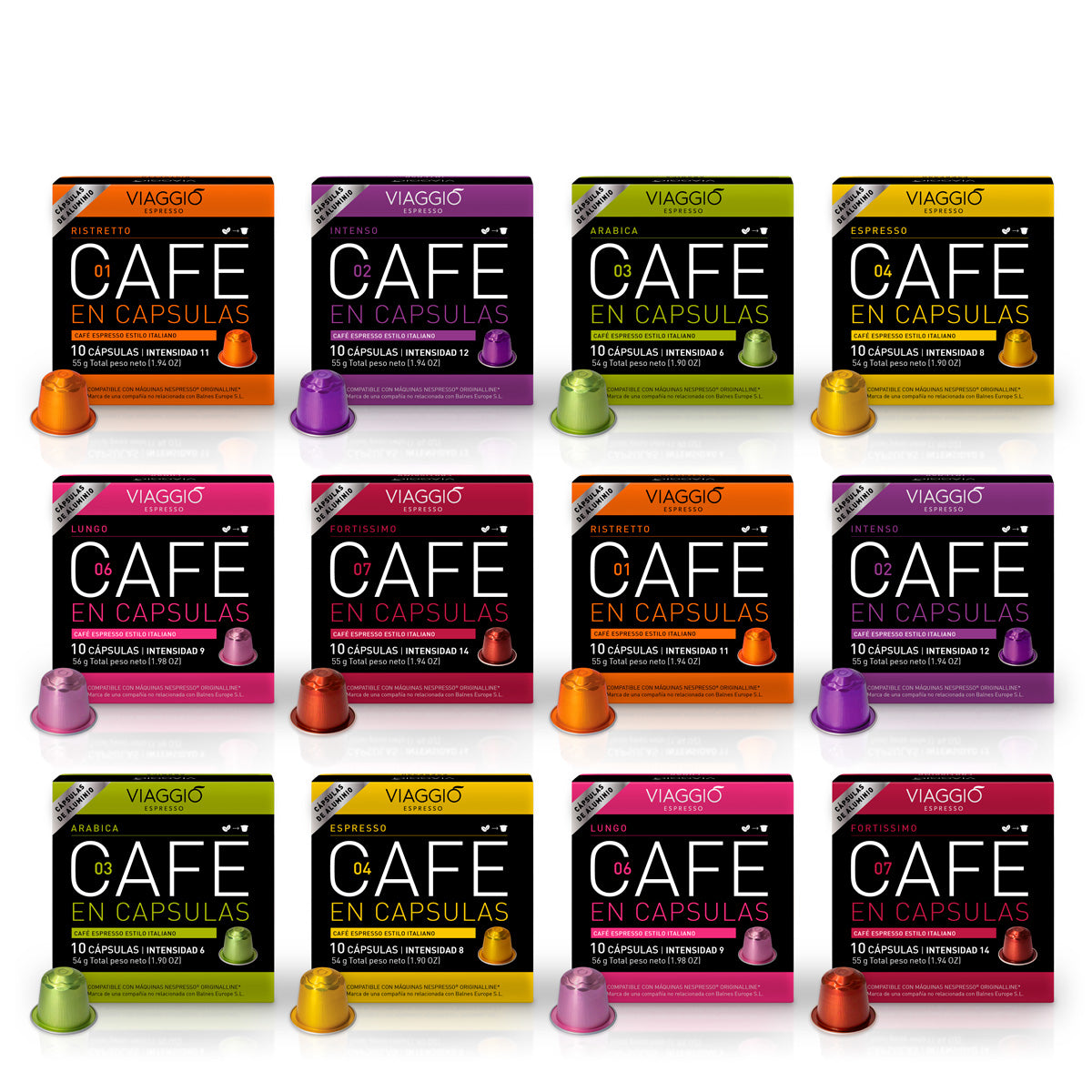Selección Sin Decaffeinato | 120 Cápsulas de Café compatibles con Nespresso®