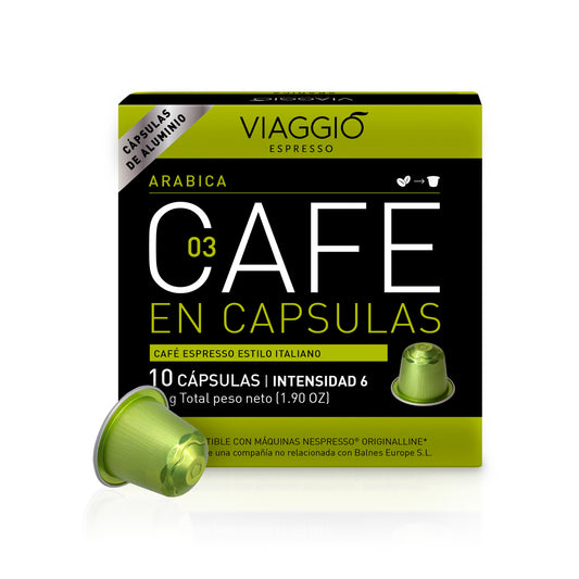 Arábica | 10 Cápsulas de Café compatibles con Nespresso®