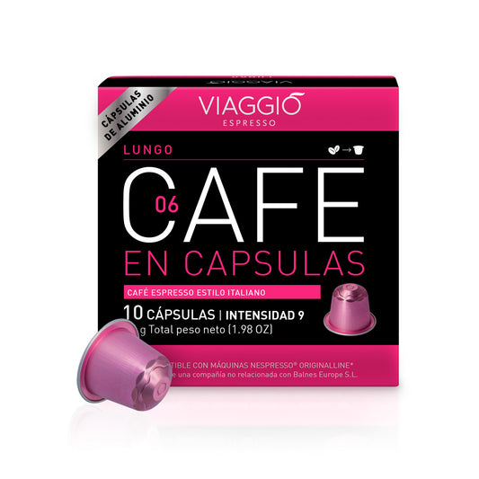 Lungo | 10 Cápsulas de Café compatibles con Nespresso®