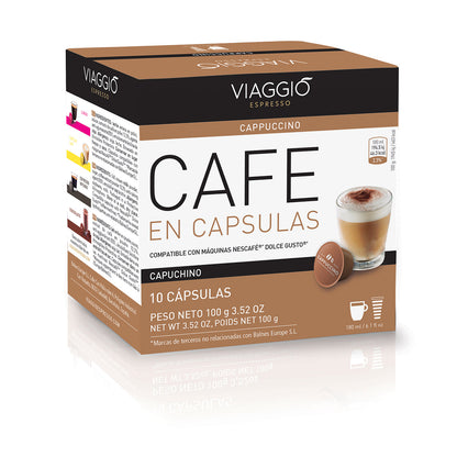 Cappuccino | 10 coffee capsules compatible with Dolce Gusto®*