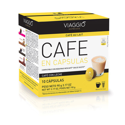 Café Au Lait | 10 Cápsulas de café compatibles con Dolce Gusto®*
