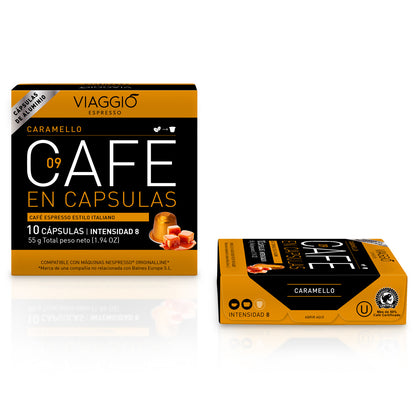 Caramello | 10 Cápsulas de Café compatibles con Nespresso®