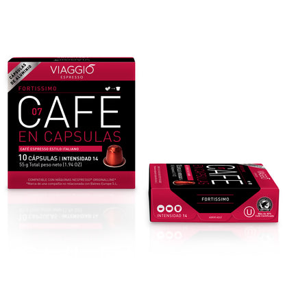 Fortissimo | 10 Cápsulas de Café compatibles con Nespresso®