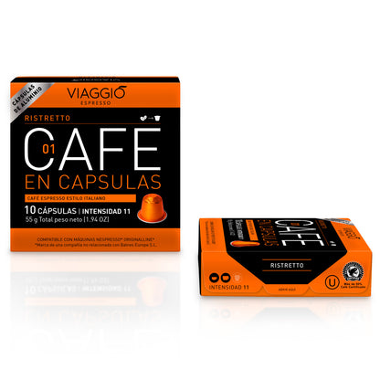 Ristretto | 10 Cápsulas de Café compatibles con Nespresso®