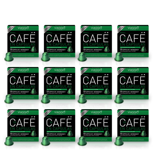 Selección Brasil | 120 Cápsulas de Café compatibles con Nespresso®