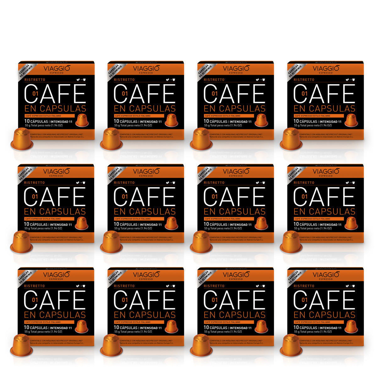 Selección Ristretto | 120 Cápsulas de Café compatibles con Nespresso® SUB
