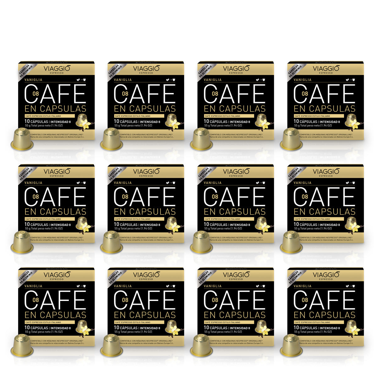 Selección Vaniglia | 120 Cápsulas de Café compatibles con Nespresso® SUB