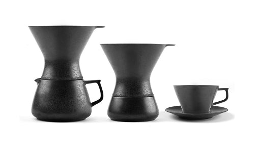 Kit Timemore de café de filtro de porcelana negro 150 ml