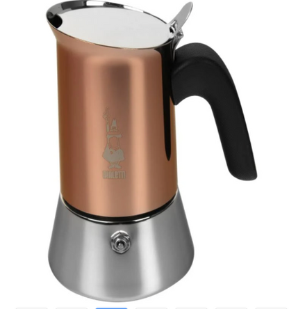 Bialetti Moka Induction Coffee Maker New Venus Copper 4 cups (mini size)
