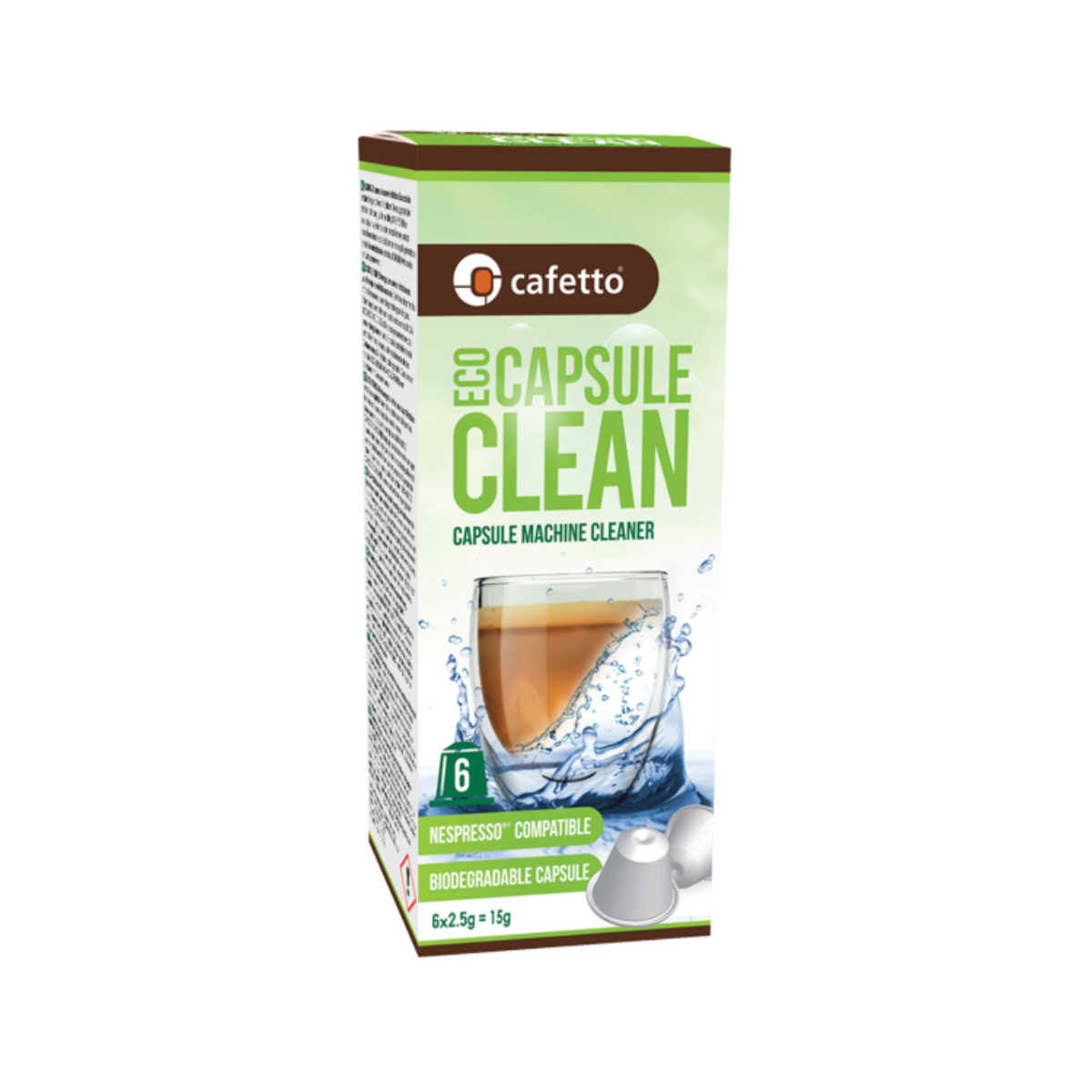 Eco cápsulas de limpieza Cafetto para cafetera Nespresso - 6 unidades