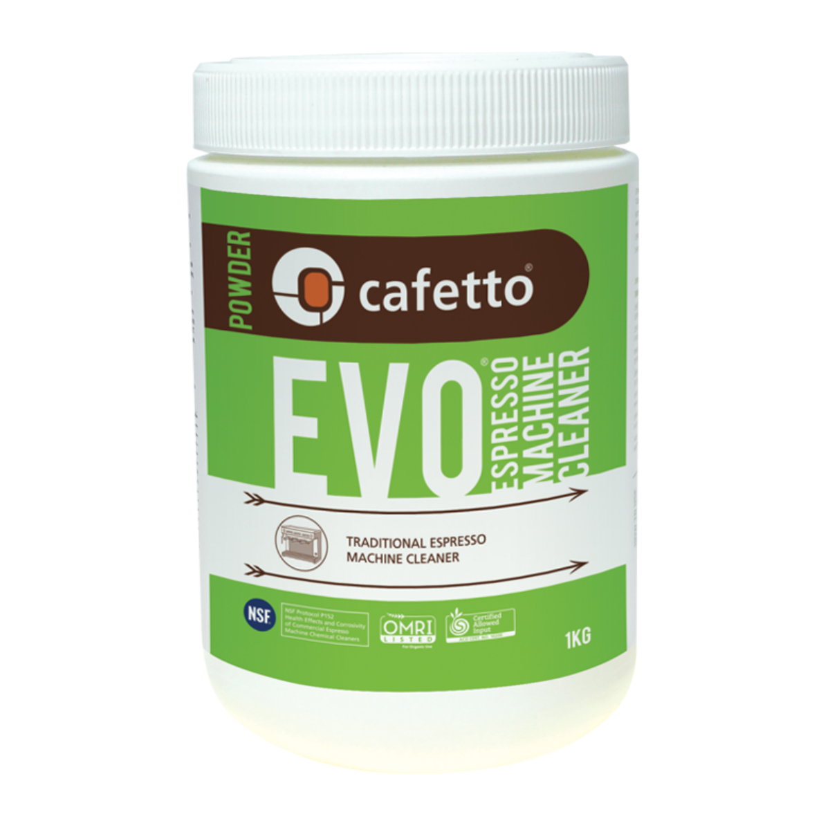 Espresso machine brewer group cleaning - Evo® 1Kg Jar - Cafetto